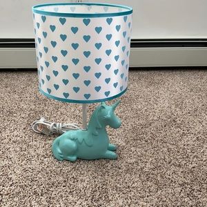 Girls unicorn lamp